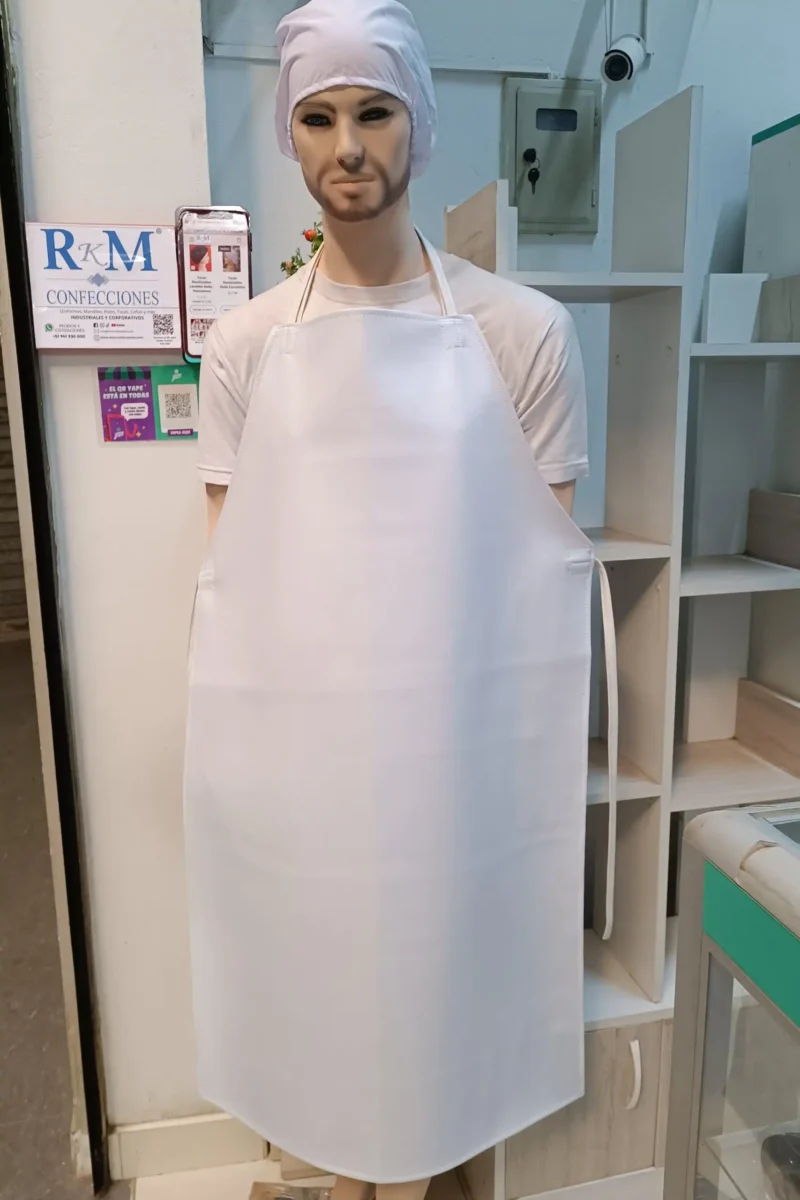 Mandil Marroquin Impermeable 70 x 110 cm Blanco - Group RKM