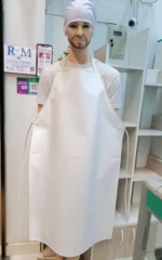 Delantal Semi industrial de PVC Impermeable 70 x 110 cm Blanco - Group RKM