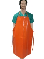 Mandil de PVC Industrial 70 x 110 cm Naranja