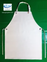 Delantal y delantal de Marroquin 65 x 85 cm Blanco con broches Regulable