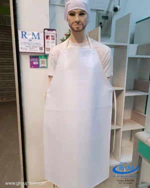 Delantal blanco de marroquin