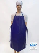 Delantal Doble Faz PVC Semi industrial Azul rey