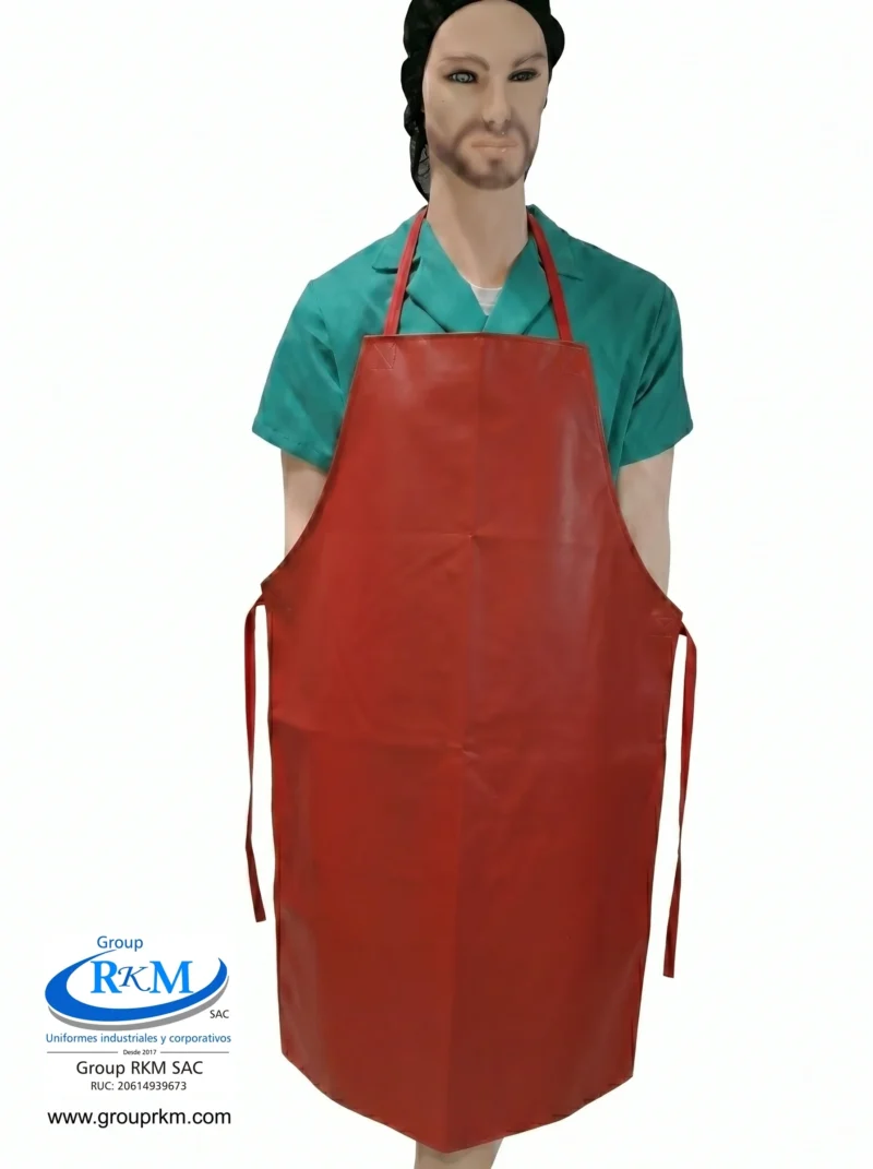 Mandil de PVC Industrial Rojo