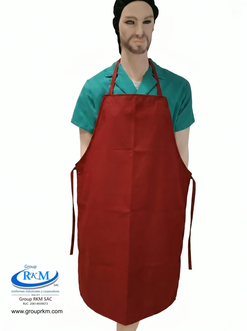 Mandil de PVC Industrial VINO GUINDA