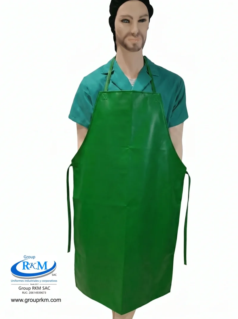 Mandil de PVC Industrial Verde Esmeralda