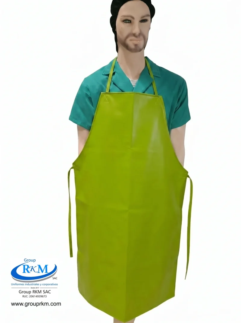 Mandil de PVC Industrial Verde Manzana