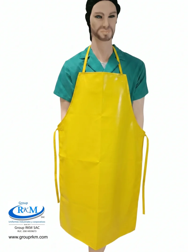 Mandil de PVC Industrial amarillo