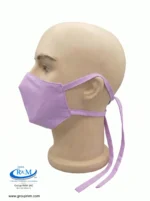 Mascarilla de Tela Anatomica con Amarres Lila Mascarilla de Tela Anatomica con Amarres Lila