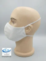 Mascarilla de tela Con Elastico para atras Blanco Mascarilla de tela Con Elastico para atras Blanco