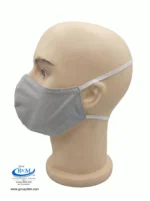 Mascarilla de tela Con Elastico para atras Negro Gris Claro Mascarilla de tela Con Elastico para atras Negro Gris Claro