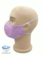 Mascarilla de tela Con Elastico para atras Negro Lila Mascarilla de tela Con Elastico para atras Negro Lila