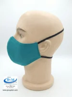 Mascarilla de tela Con Elastico para atras 6 Mascarilla de tela Con Elastico para atras Negro Verde Clinico