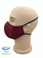 Mascarilla de tela Con Elastico para atras Rojo Guinda Mascarilla de tela Con Elastico para atras Rojo Guinda