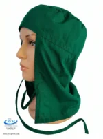 Cofia de tela arabe verde perico